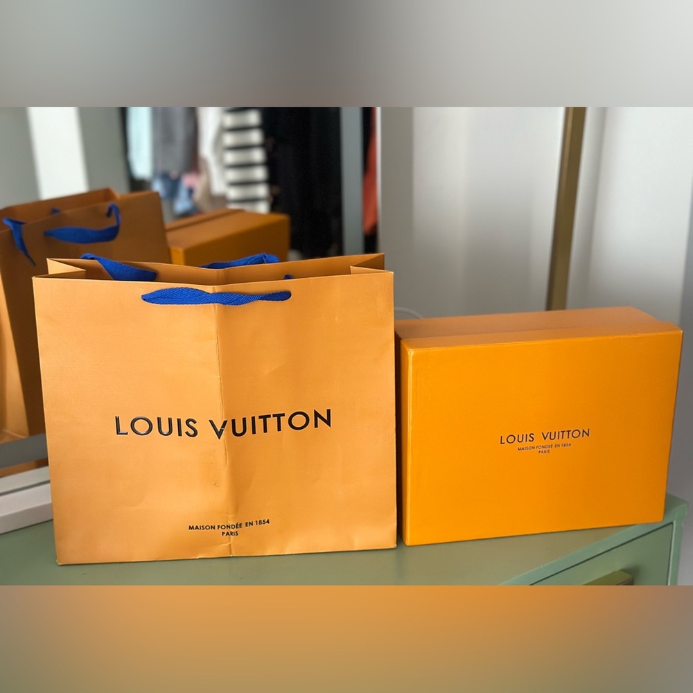 Louis Vuitton Box and Shopping Bag